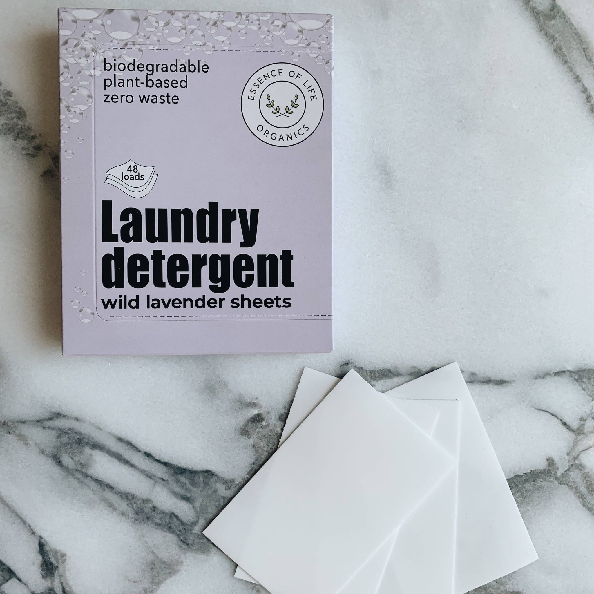 Zero Waste Laundry Detergent Sheets, wild lavender